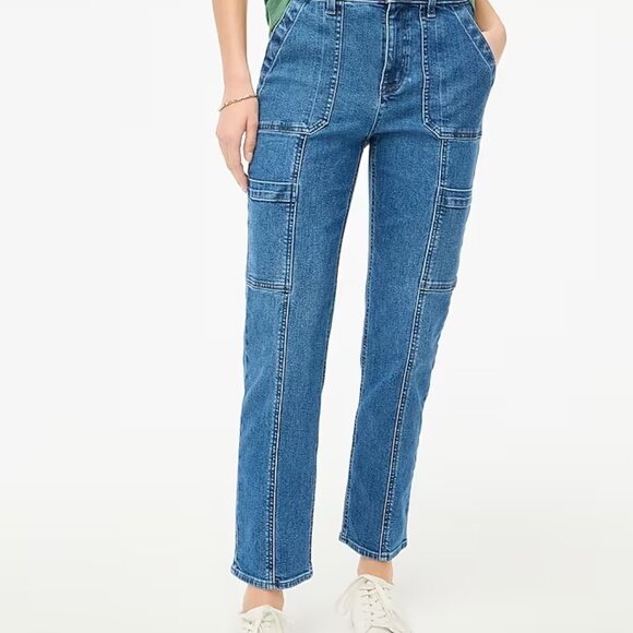 J. Crew Denim - J. Crew Premium Edition straight-leg cargo jean Size 26 NWT